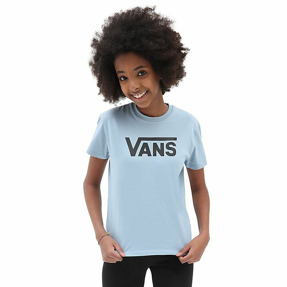 T-Shirt met Korte Mouwen voor kinderen Vans Flying V Crew Blauw-Topper Trend