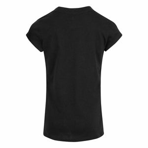 T-Shirt met Korte Mouwen voor kinderen Converse Timeless Chick Patch Zwart-Topper Trend