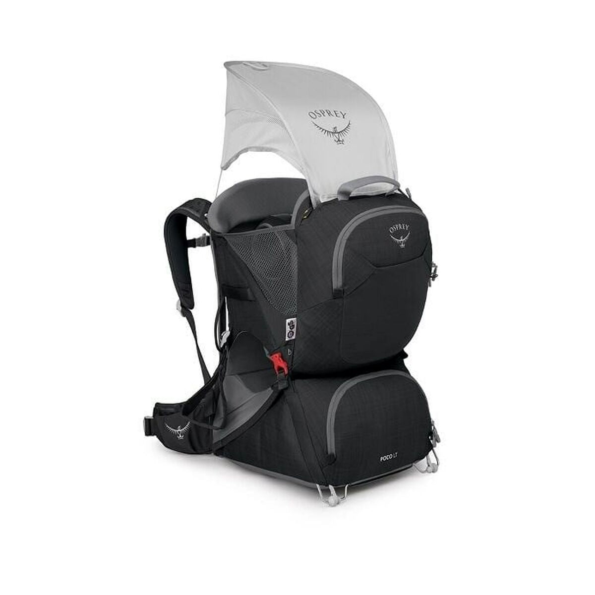 Draagzak voor baby's Osprey Poco™ LT Tourist Carrier Zwart + 0 Jaar (+ 0 Jaar)-Topper Trend
