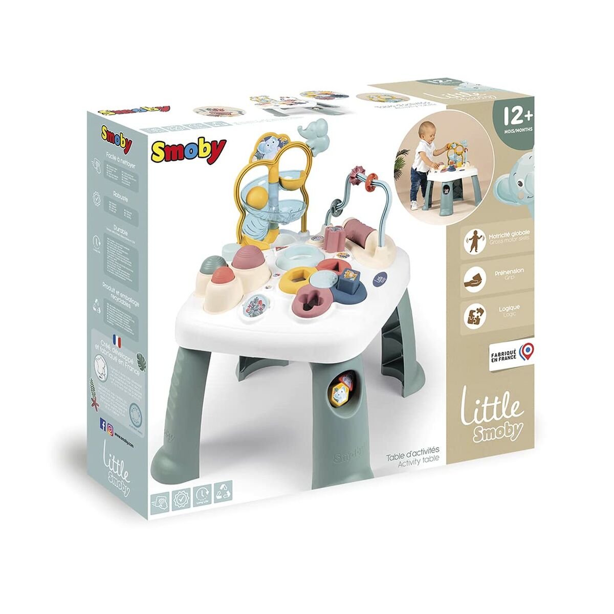 Activiteitencentrum Smoby + 1 Jaar Multi-spel tafel-Topper Trend