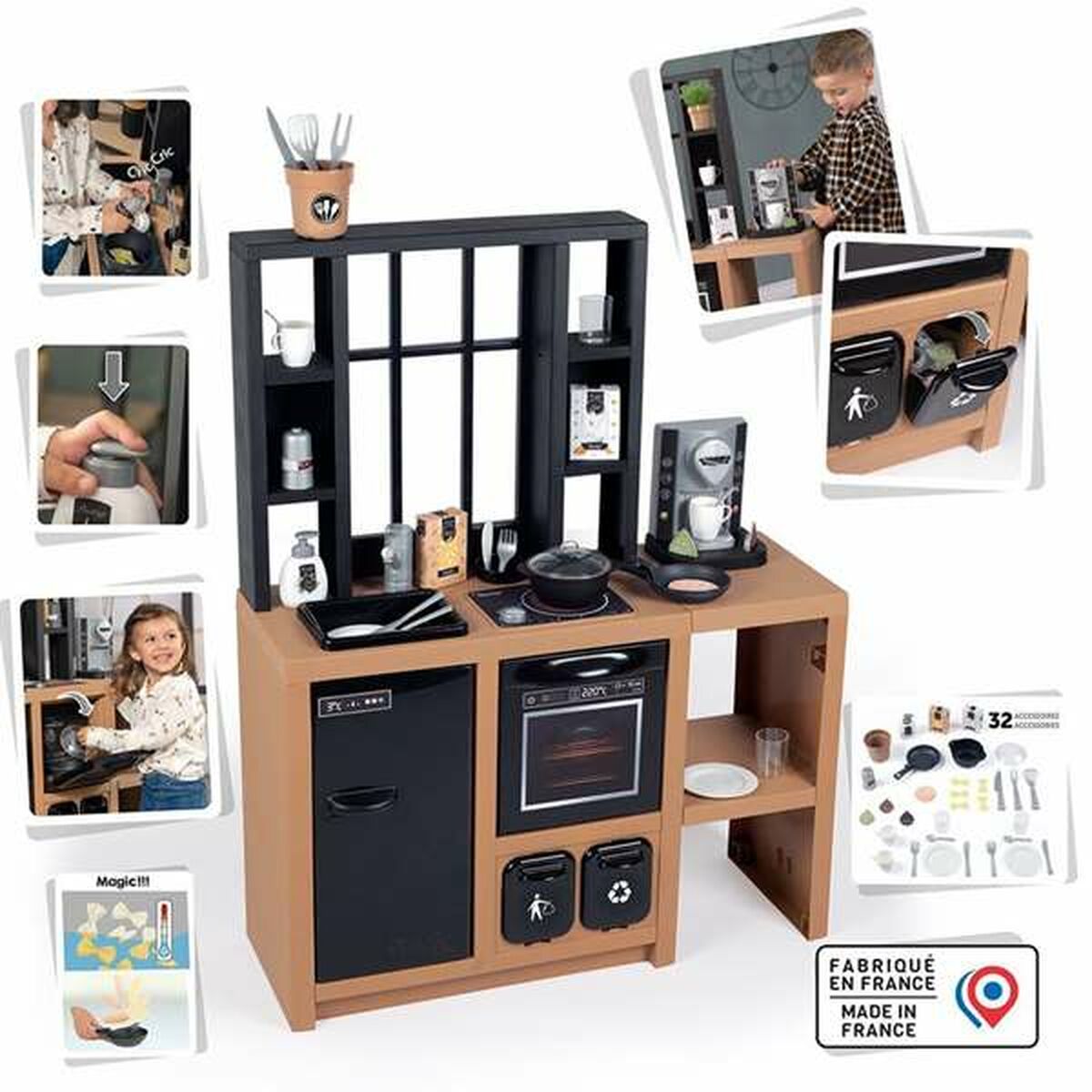 Speelgoedkeuken Smoby Loft 32 Onderdelen 96 x 74 x 29 cm-Topper Trend