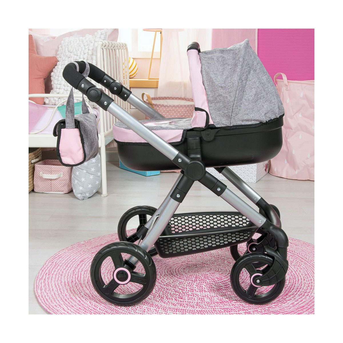 Poppenwagen Reig Stule Pram Grijs 63 cm-Topper Trend