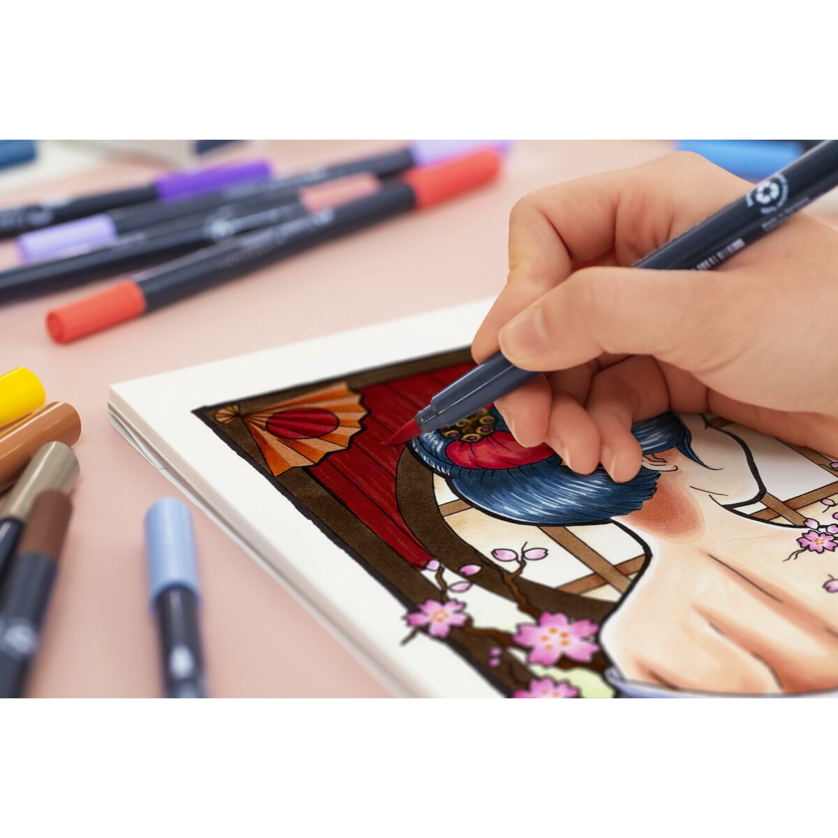 Set Viltstiften Faber-Castell Goldfaber Sketch - Manga Dubbel 6 Onderdelen-Topper Trend