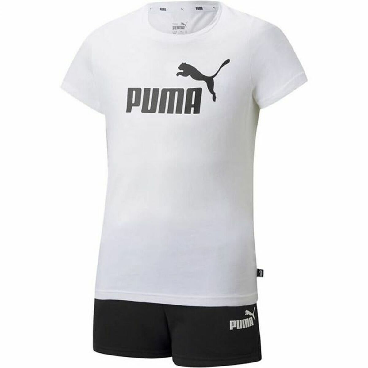 Sportoutfit voor kinderen Puma Logo Tee Wit-Topper Trend