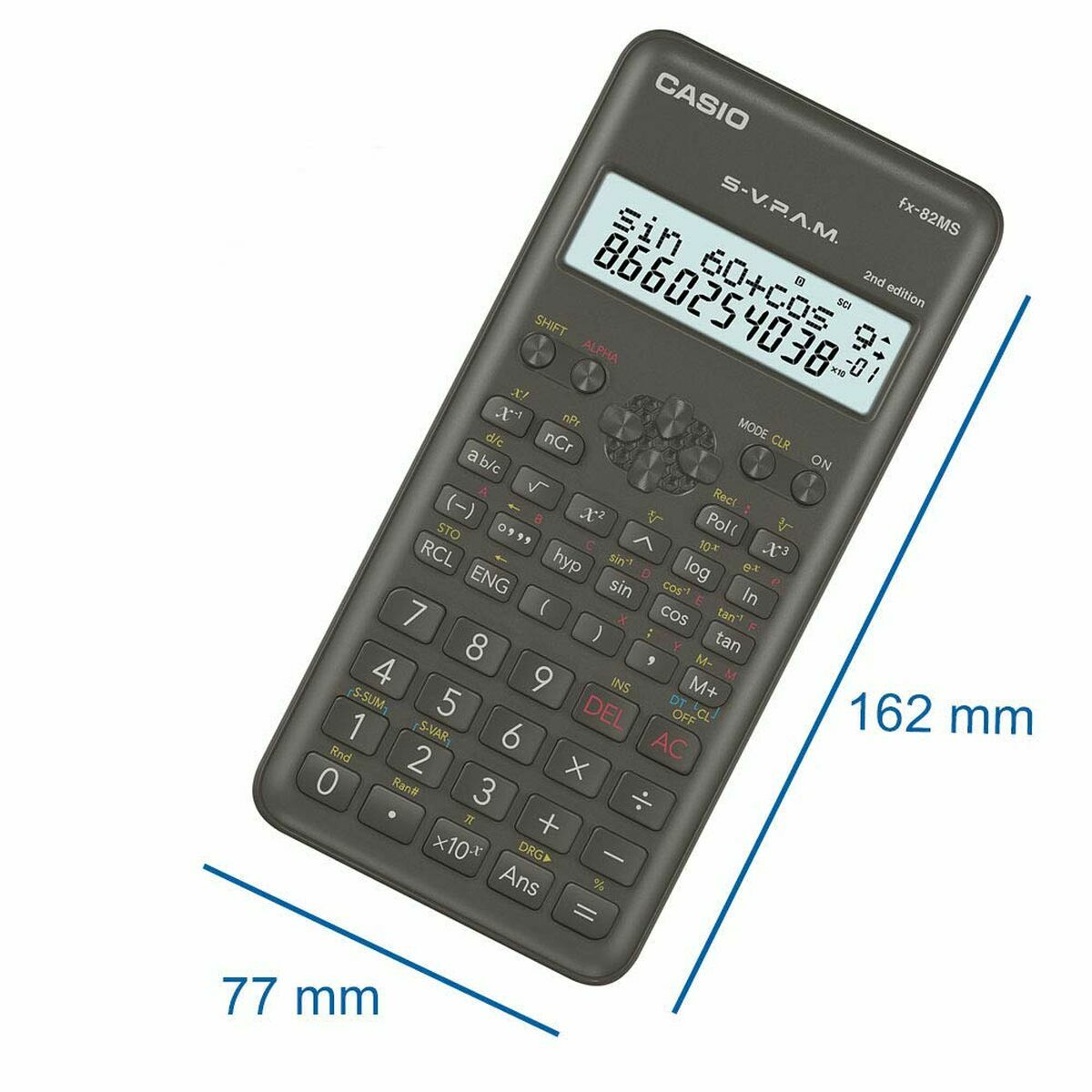Rekenmachine Casio FX-82MS-2 Zwart-Topper Trend