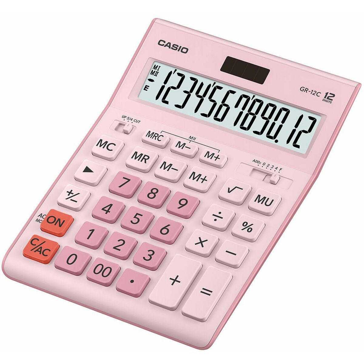 Rekenmachine Casio GR-12C-PK-W-EP Hars-Topper Trend