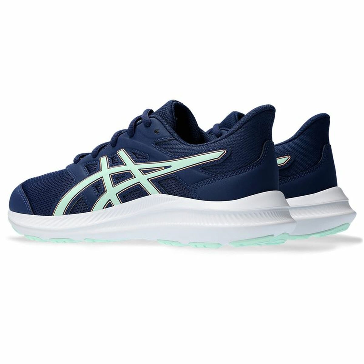 Hardloopschoenen voor Kinderen Asics Jolt 4 Gs Blauw Munt-Topper Trend