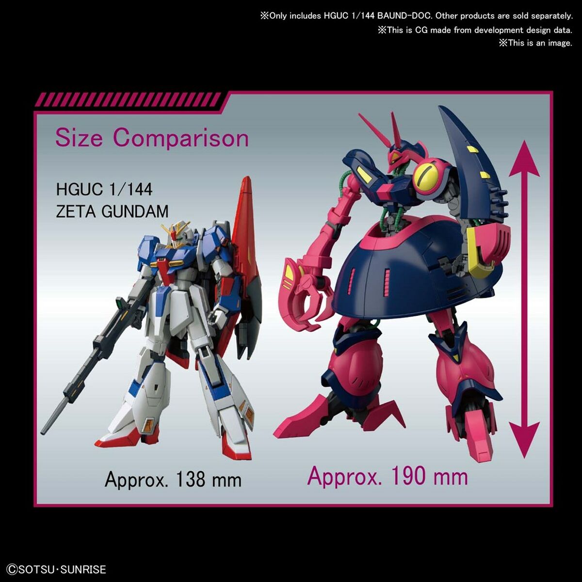 Verzamelfiguur Bandai 1/144 NRX-055 BAUND DOC-Topper Trend