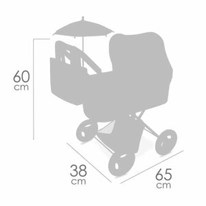 Poppenwagen Decuevas Verona 38 x 65 x 60 cm-Topper Trend