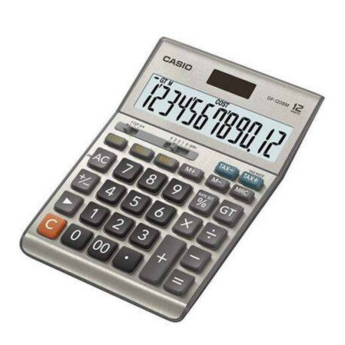 Rekenmachine Casio DF-120BM Grijs Hars-Topper Trend