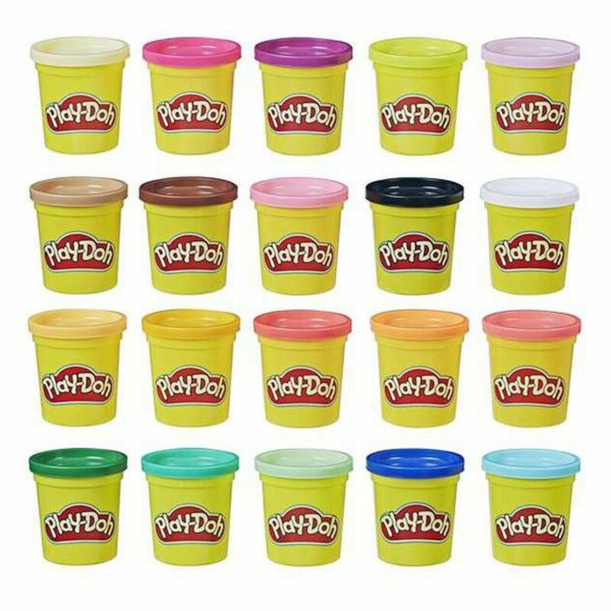 Plasticine Spel Play-Doh A7924EUC 20 Potten-Topper Trend
