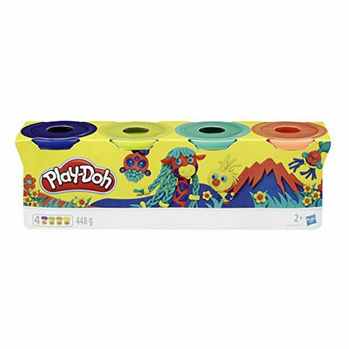 Plasticine Spel Colores Silvestres Play-Doh E4867ES0 (4 pcs)-Topper Trend
