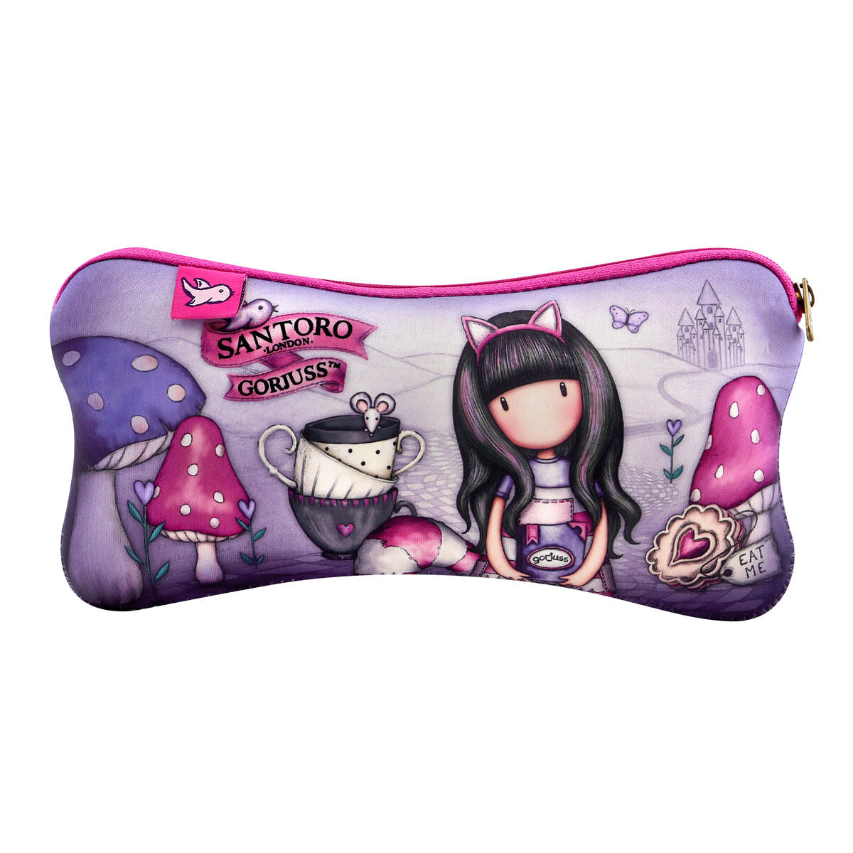 Alleshouder Gorjuss Cheshire Cat Blauw Paars-Topper Trend