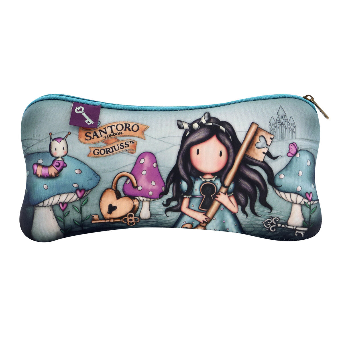 Schoolpennenzak Gorjuss Curiosity Grijs Groen (22 x 11.3 x 1 cm)-Topper Trend