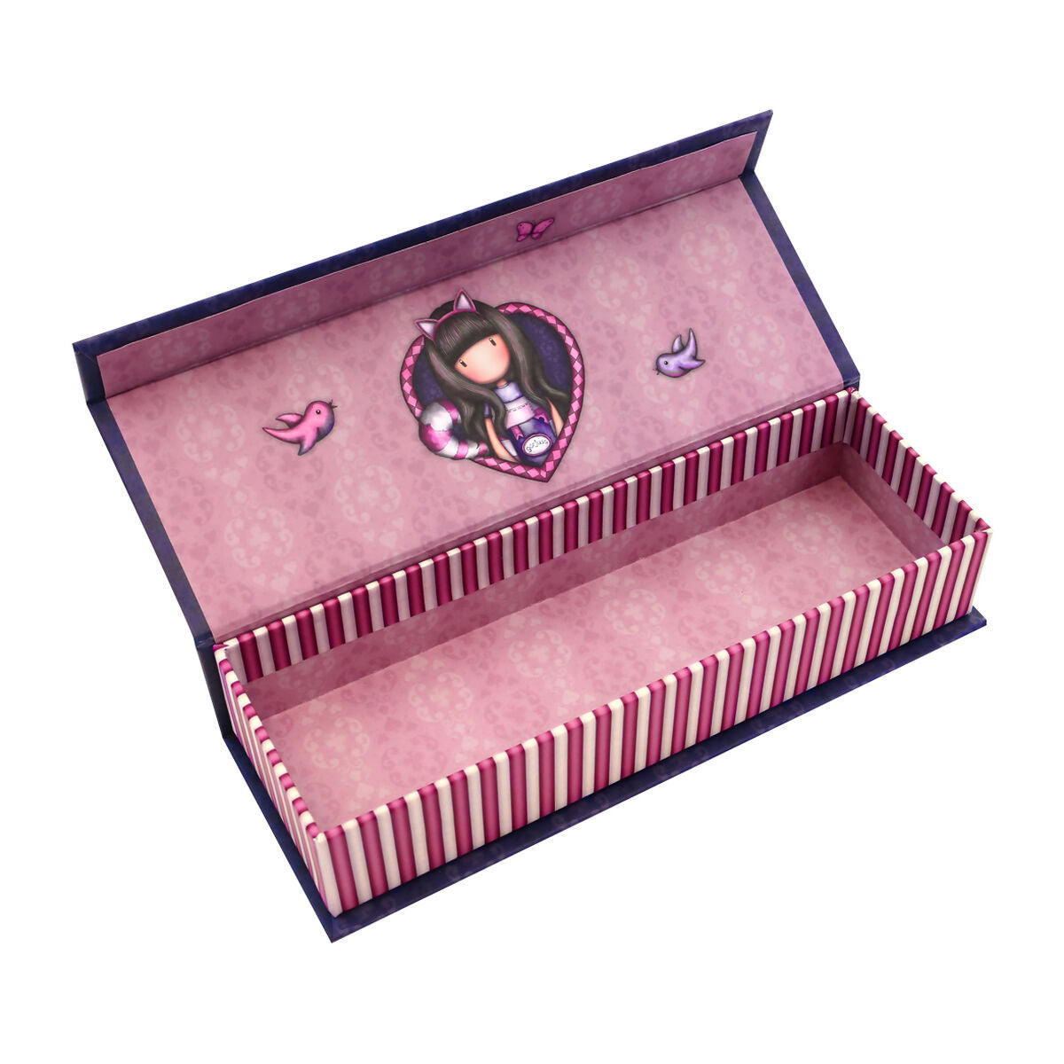 Alleshouder Gorjuss Cheshire Cat Blauw Paars 20.2 x 4 x 7 cm Doos-Topper Trend