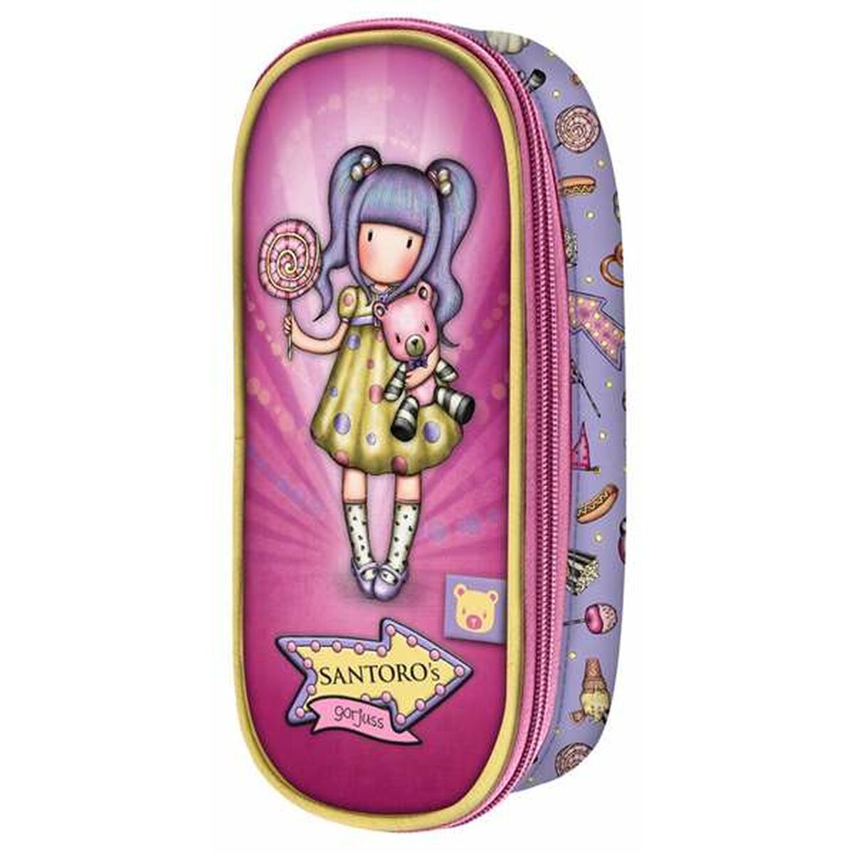 Alleshouder Gorjuss Fairground First Prize Lila 10 x 23 x 6 cm-Topper Trend