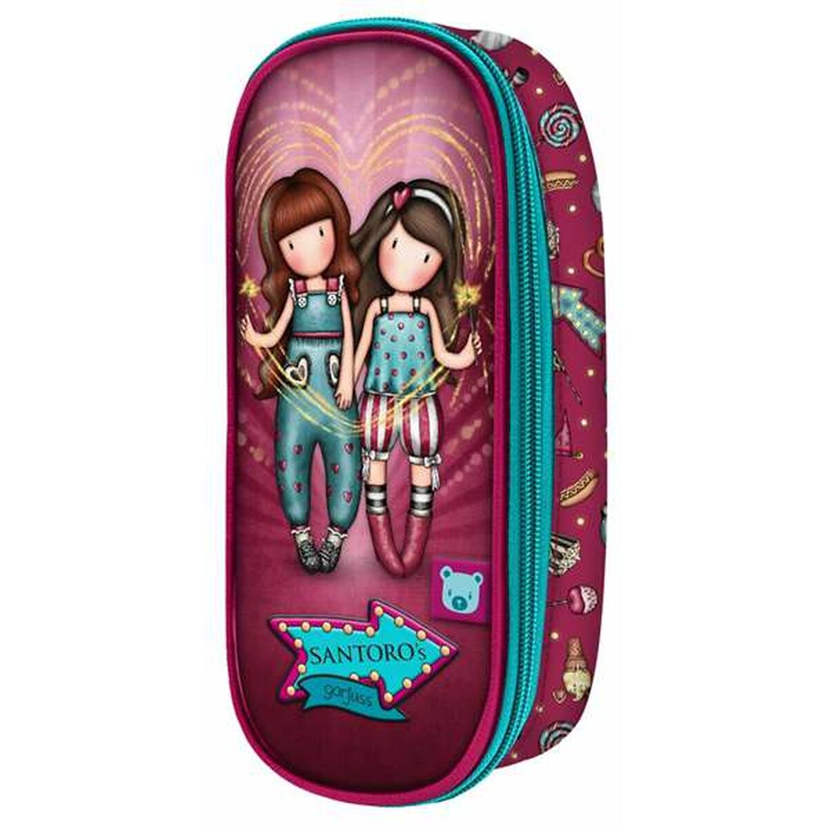 Alleshouder Gorjuss Fairground Fireworks Kastanjebruin 10 x 23 x 6 cm-Topper Trend