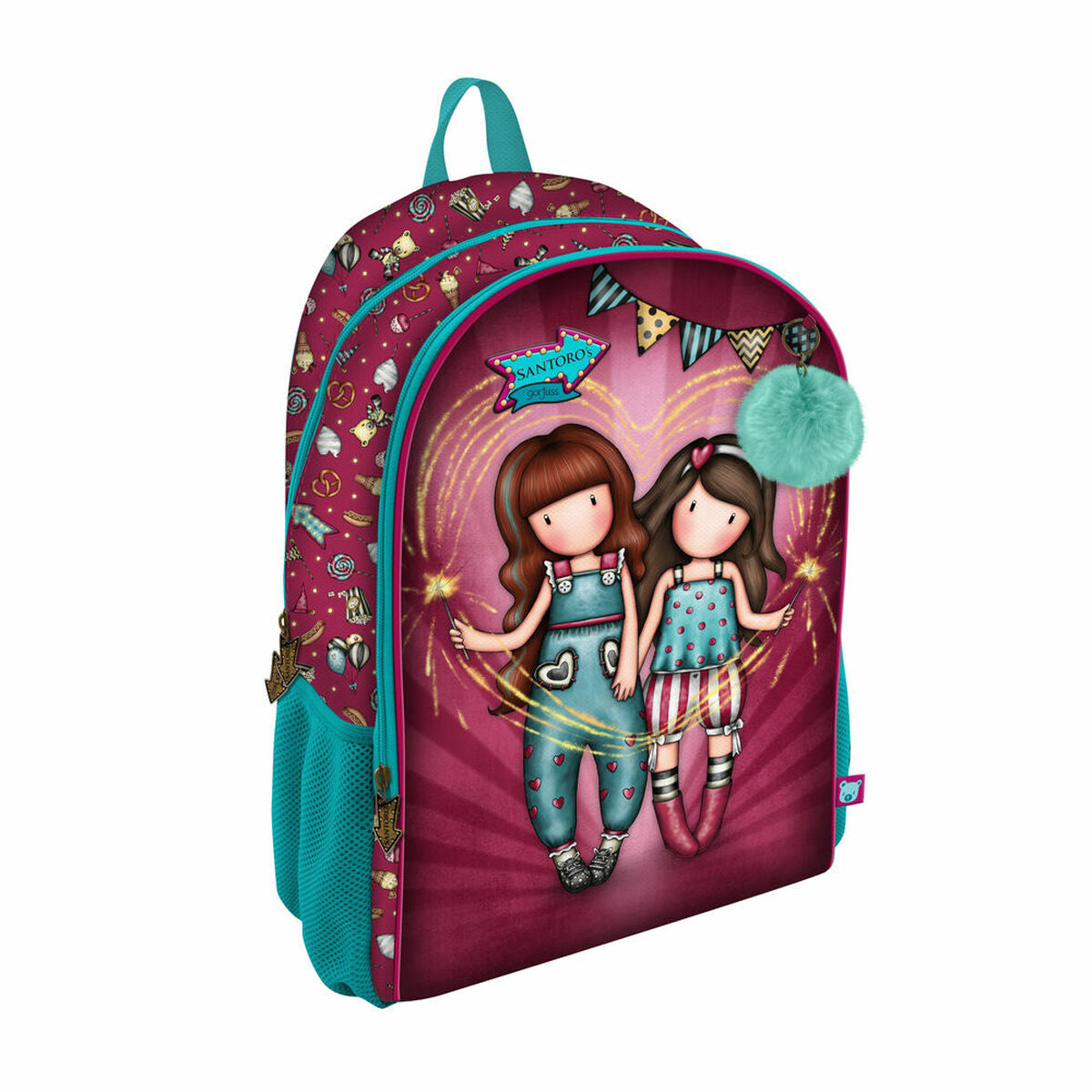 Schoolrugzak Gorjuss Fairground Fireworks 31,5 x 44 x 22,5 cm Blauw-Topper Trend
