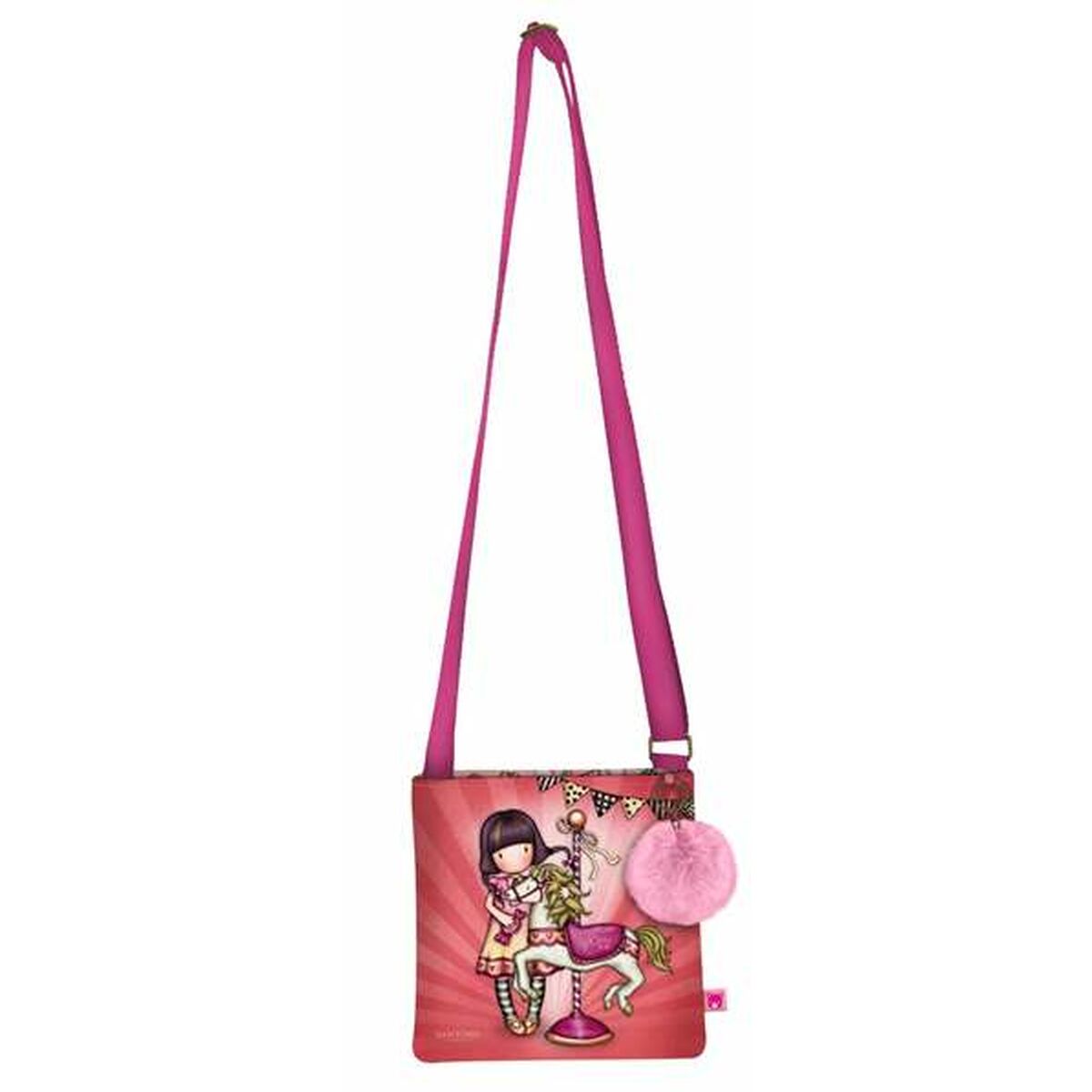 Schoudertas Gorjuss Carousel Zalm 21 x 20 x 1,5 cm-Topper Trend