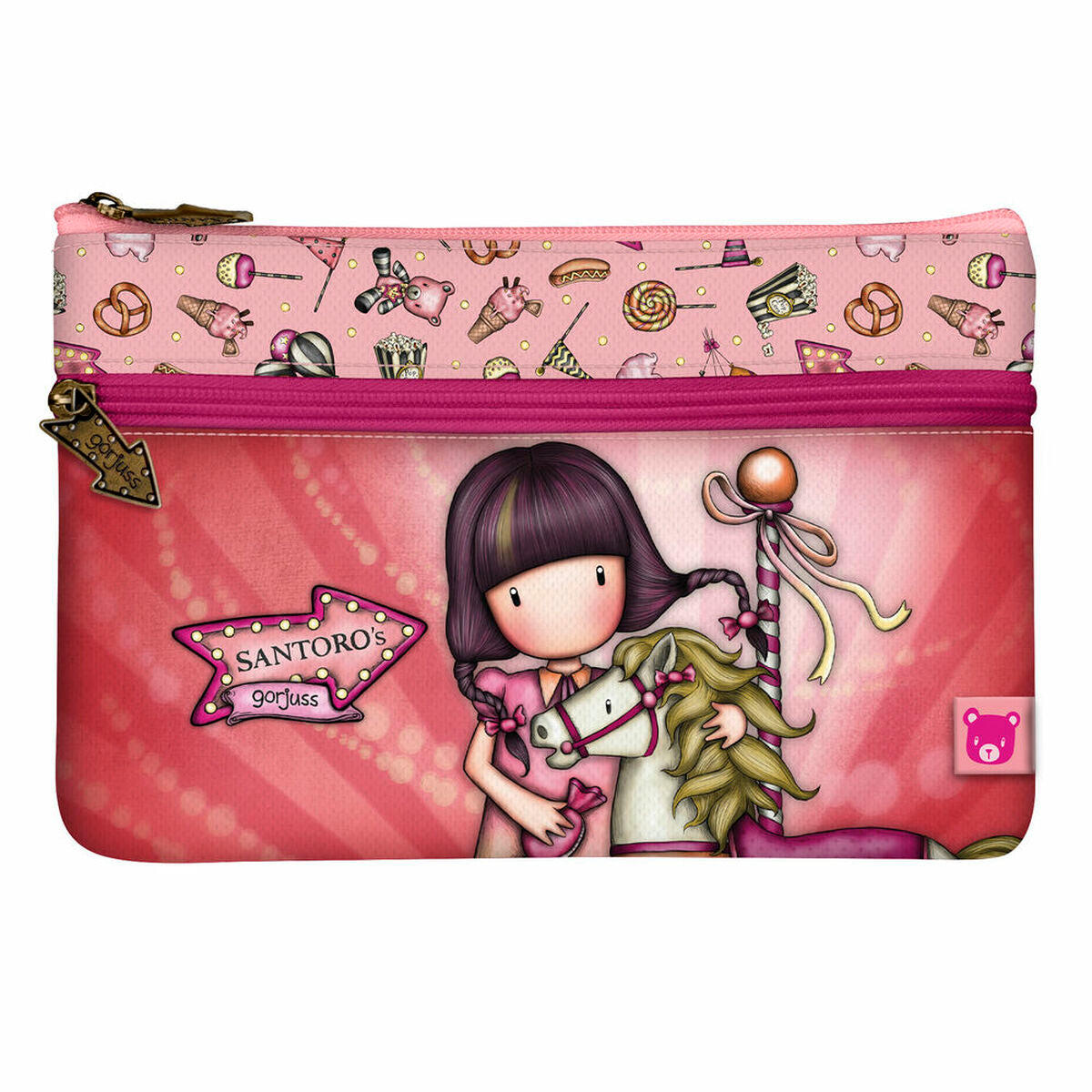 Alleshouder Gorjuss Carousel Zalm 23,4 x 15,5 x 1,5 cm-Topper Trend