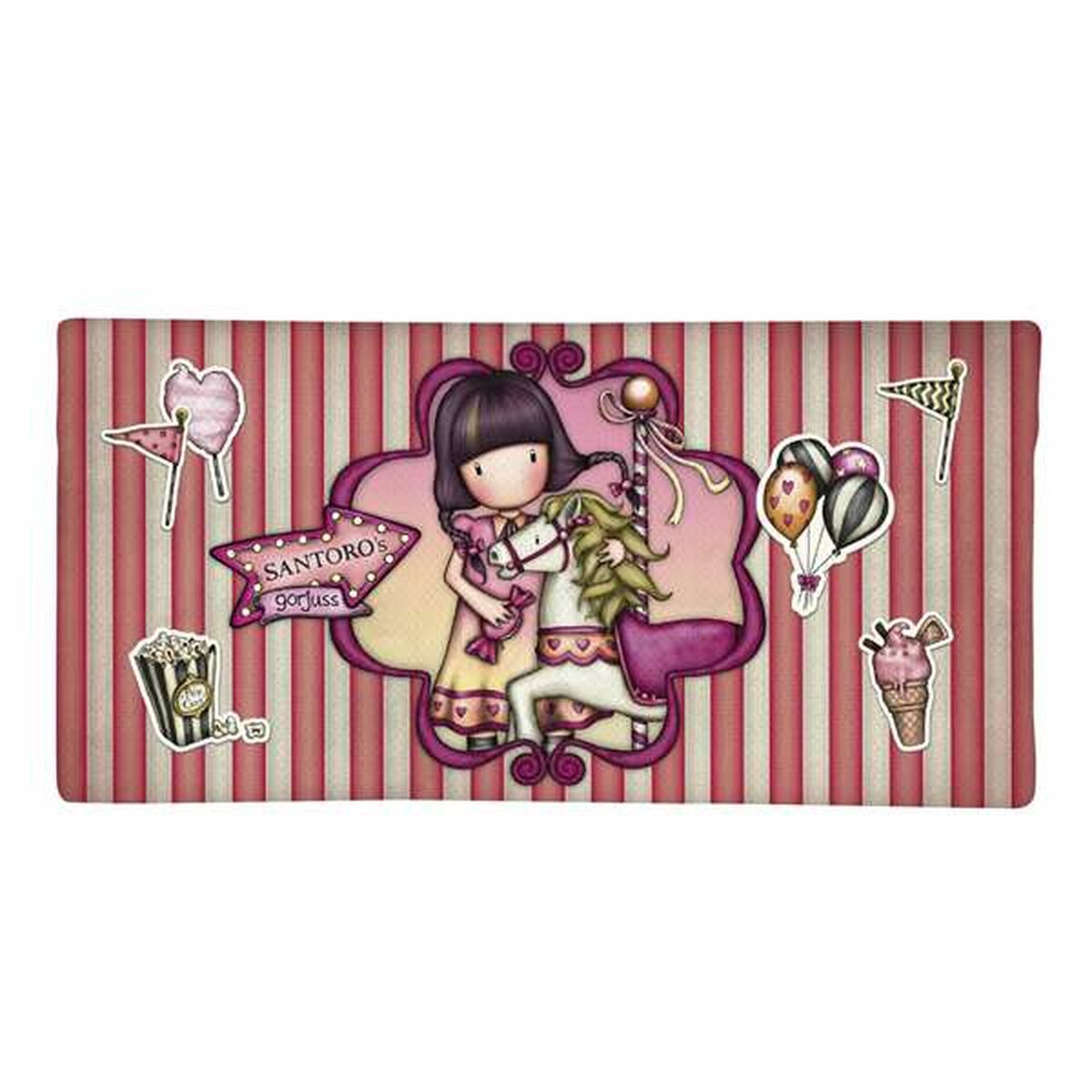 Alleshouder Gorjuss Fairground Carousel Zalm 22 x 11 x 1,5 cm Smal-Topper Trend