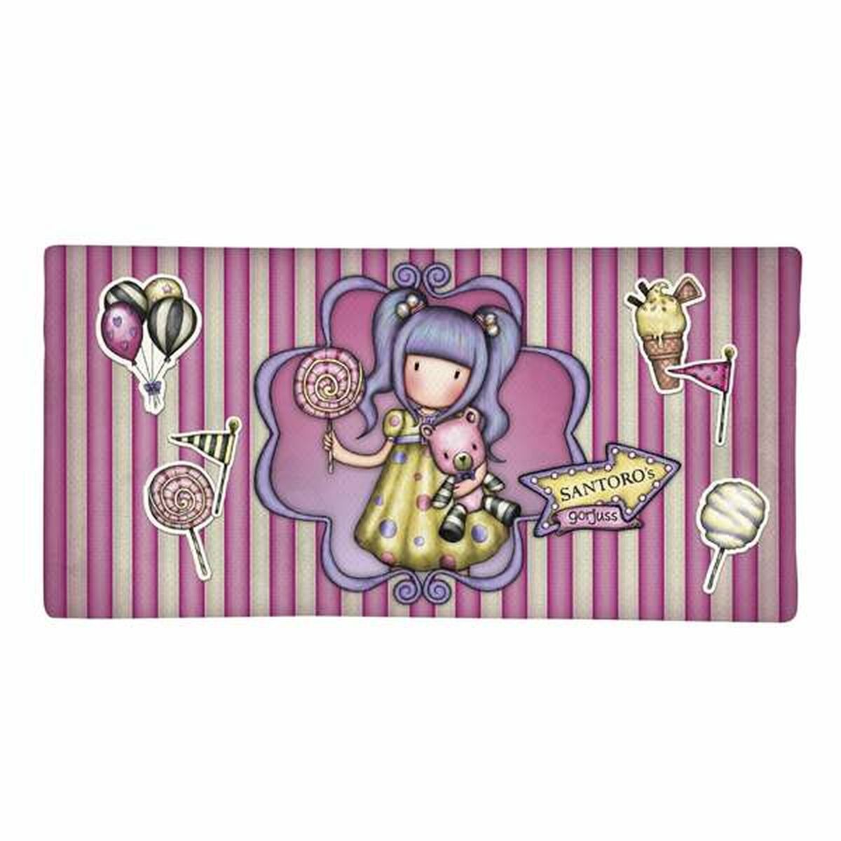Alleshouder Gorjuss Fairground First Prize Lila 22 x 11 x 1,5 cm Smal-Topper Trend