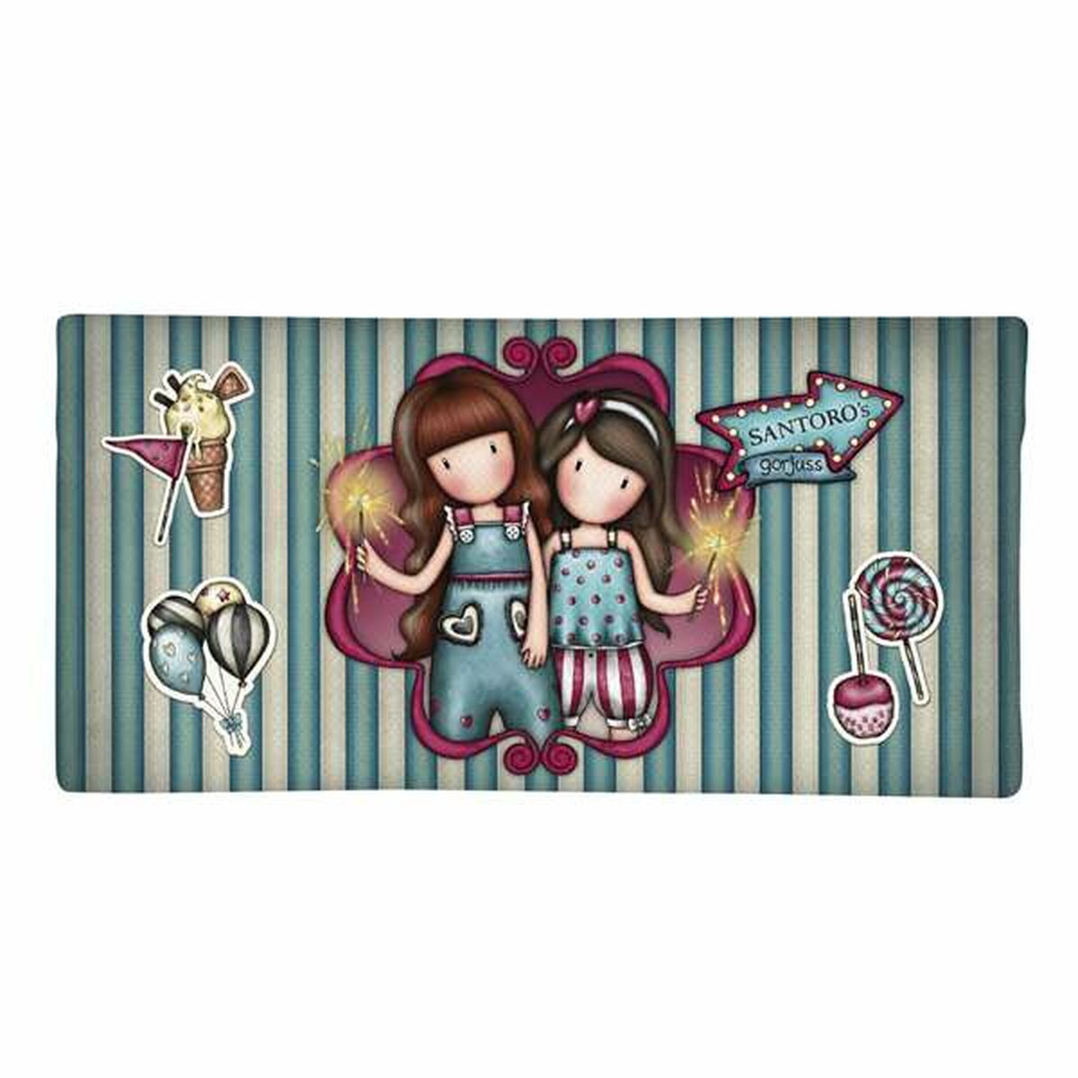 Alleshouder Gorjuss Fairground Fireworks Kastanjebruin 22 x 11 x 1,5 cm Smal-Topper Trend