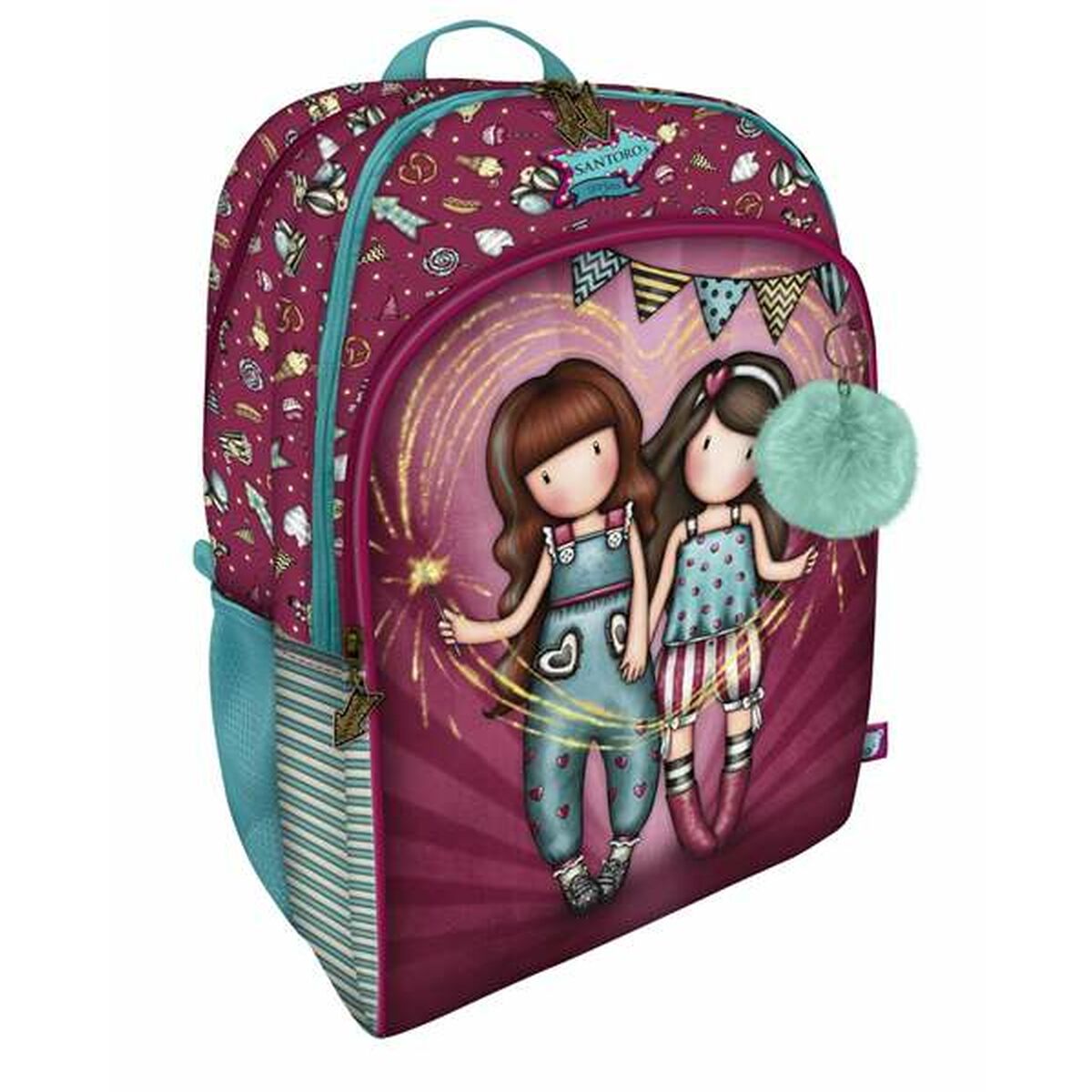 Schoolrugzak Gorjuss Fairground Fireworks 34,5 x 43,5 x 22 cm Blauw-Topper Trend