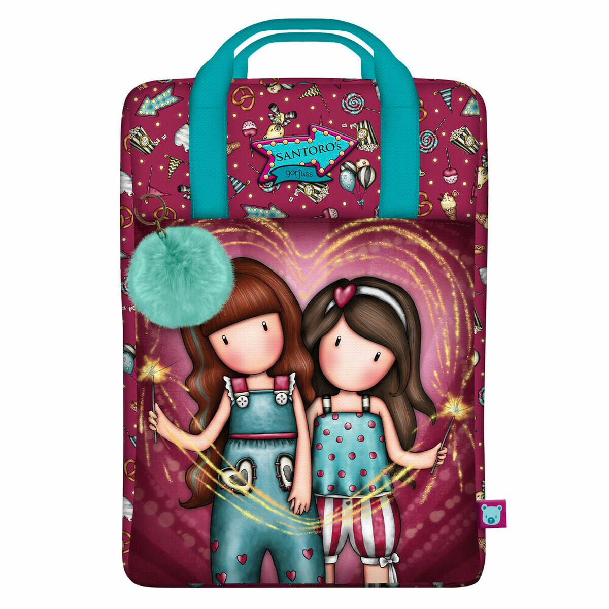 Lunchtrommel Gorjuss Fairground Fireworks 25 x 36 x 10 cm Rugzak-Topper Trend
