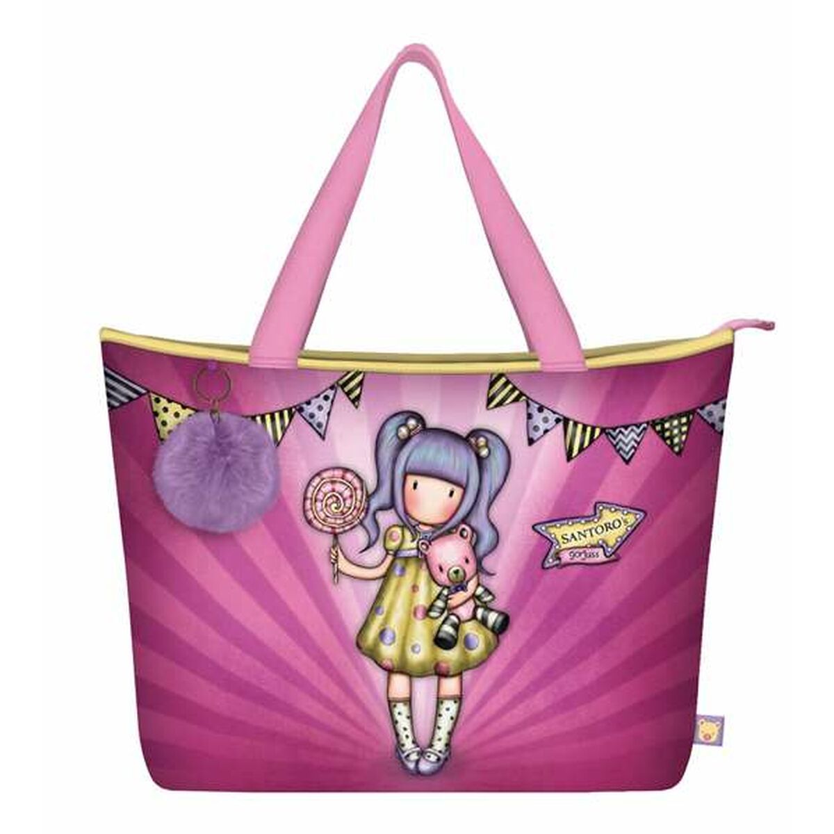 Handtas Gorjuss First prize Lila 41,5 x 30 x 13 cm-Topper Trend