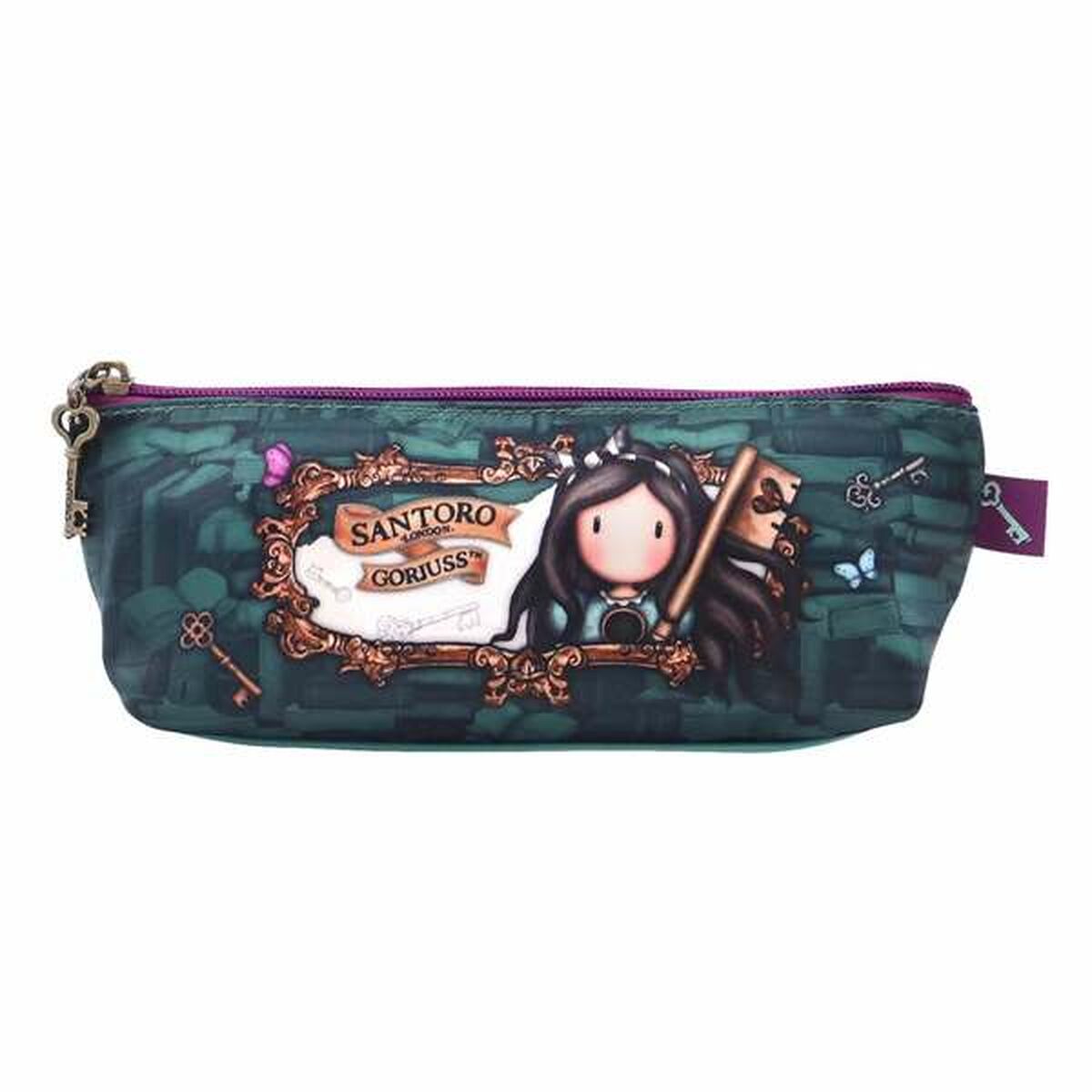 Schoolpennenzak Gorjuss Curiosity Groen Grijs 22,3 x 8,8 x 5,7 cm-Topper Trend