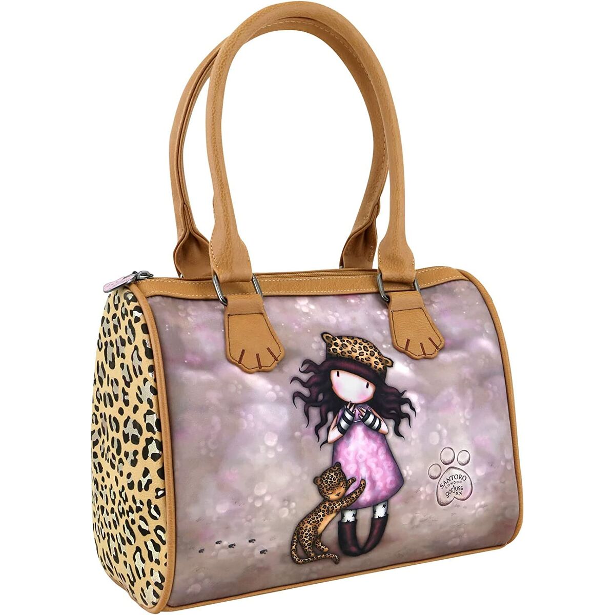 Handtas Gorjuss Purrrrrfect Love Luipaard 28 x 22 x 13 cm-Topper Trend