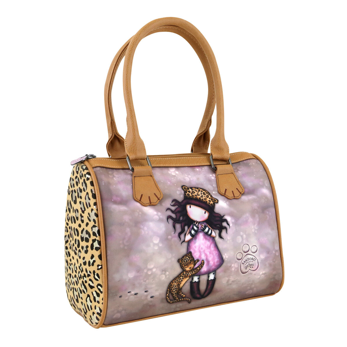 Handtas Gorjuss Purrrrrfect Love Luipaard 28 x 22 x 13 cm-Topper Trend
