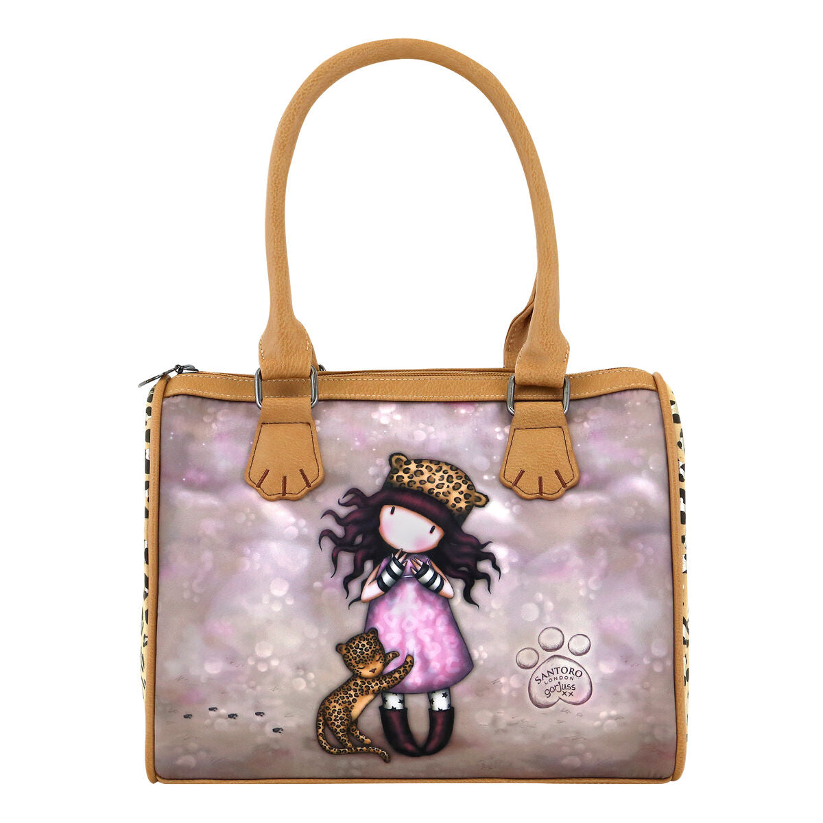 Handtas Gorjuss Purrrrrfect Love Luipaard 28 x 22 x 13 cm-Topper Trend