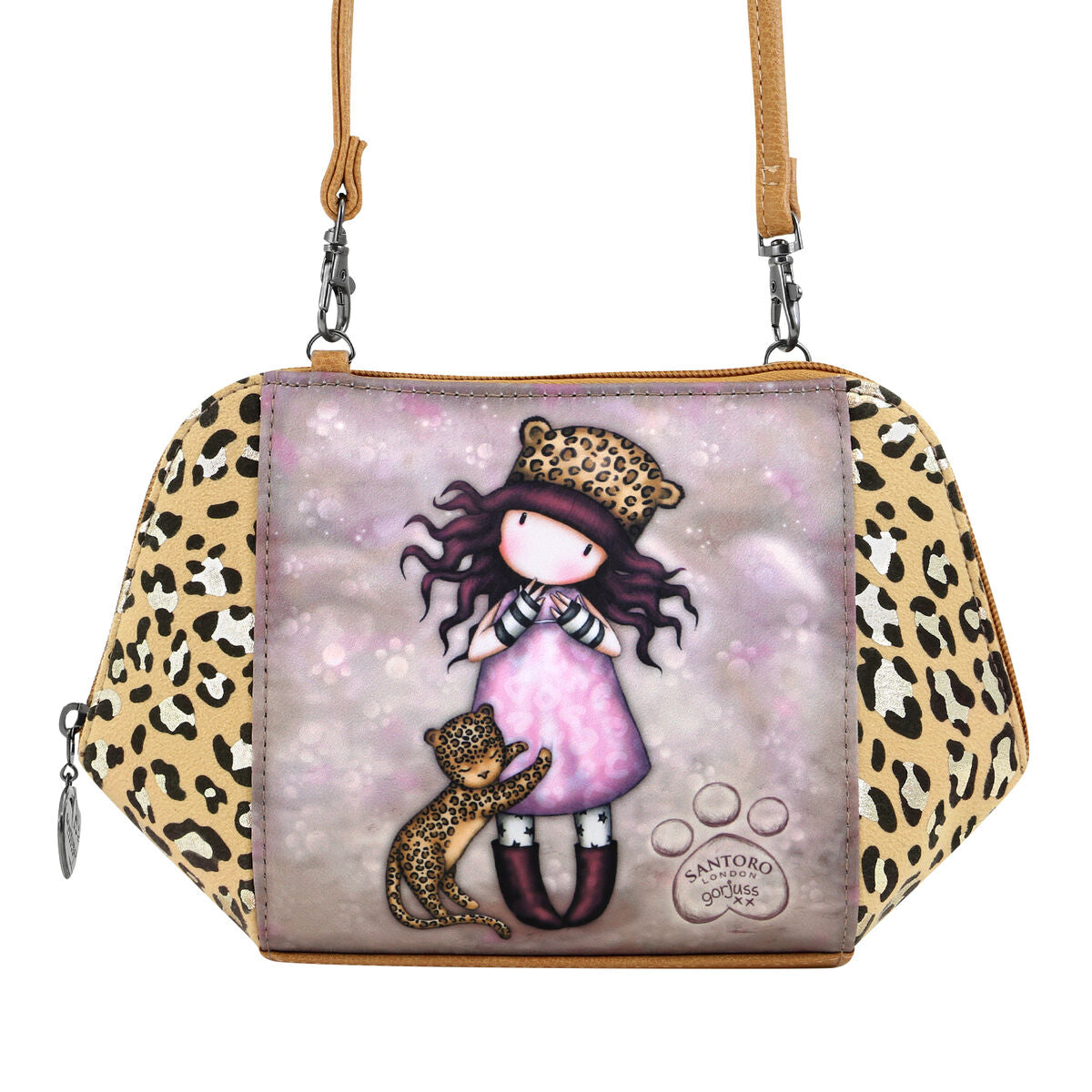 Schoudertas Gorjuss Purrrrrfect Love Luipaard 26 x 15,5 x 9,5 cm-Topper Trend