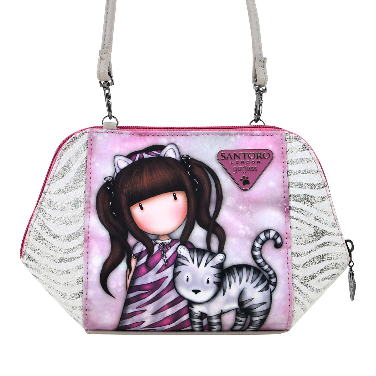 Schoudertas Gorjuss Ruby Wild Grijs 26 x 15,5 x 9,5 cm-Topper Trend