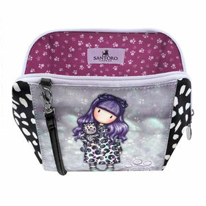 Schoudertas Gorjuss Smitten Kitten Wit Zwart 26 x 15,5 x 9,5 cm-Topper Trend