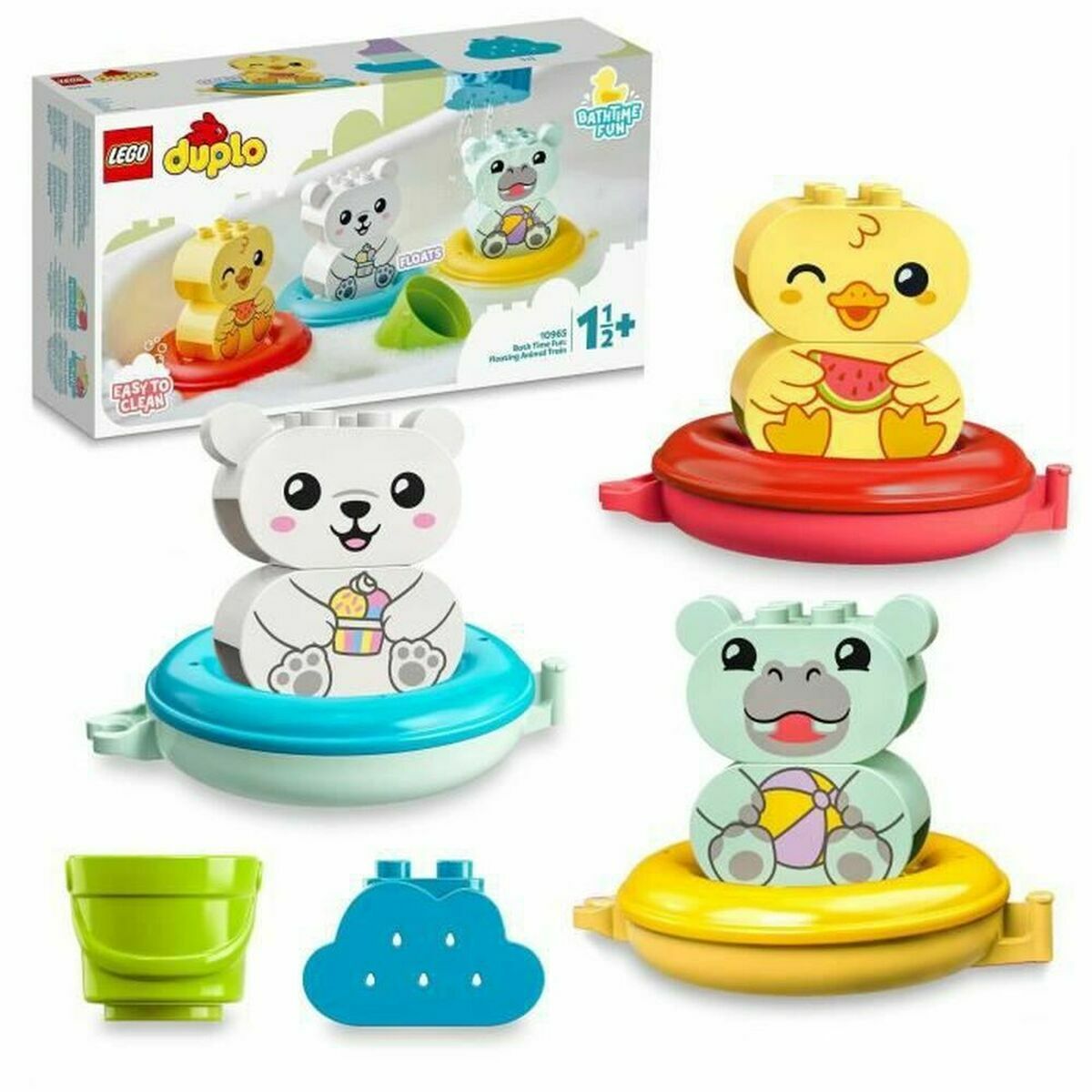 Bouwspel Lego 10965 DIVERSIÓN EN EL BAÑO TREN DE ANIMALES FLOTANTE Multicolour-Topper Trend