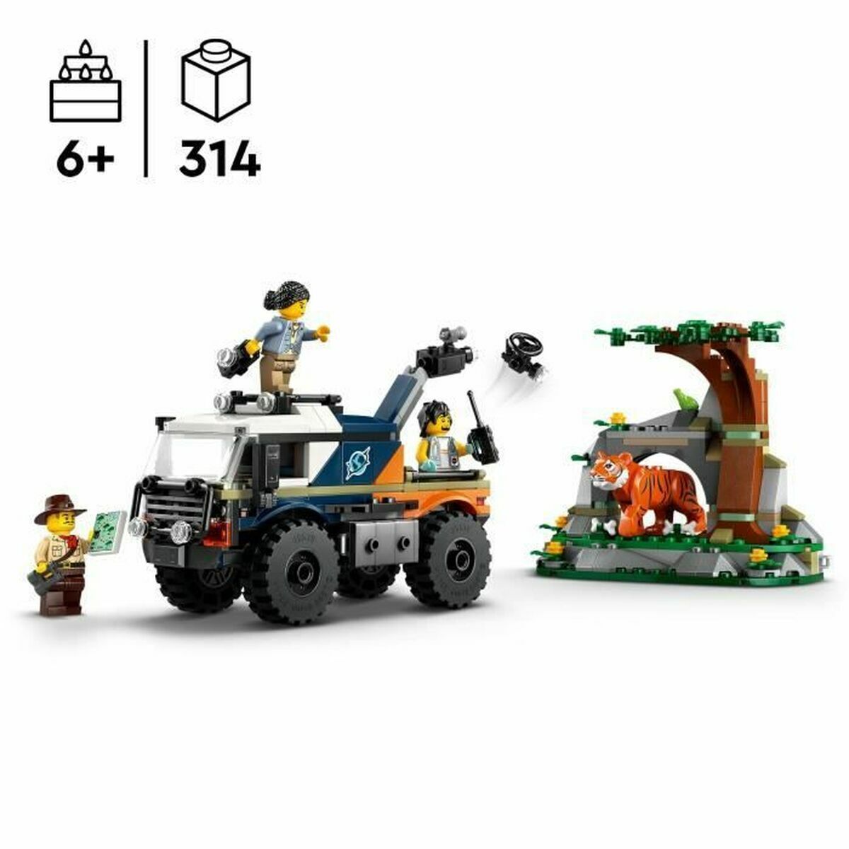 Bouwspel Lego City 60426 Jungle Explorer 314 Onderdelen-Topper Trend