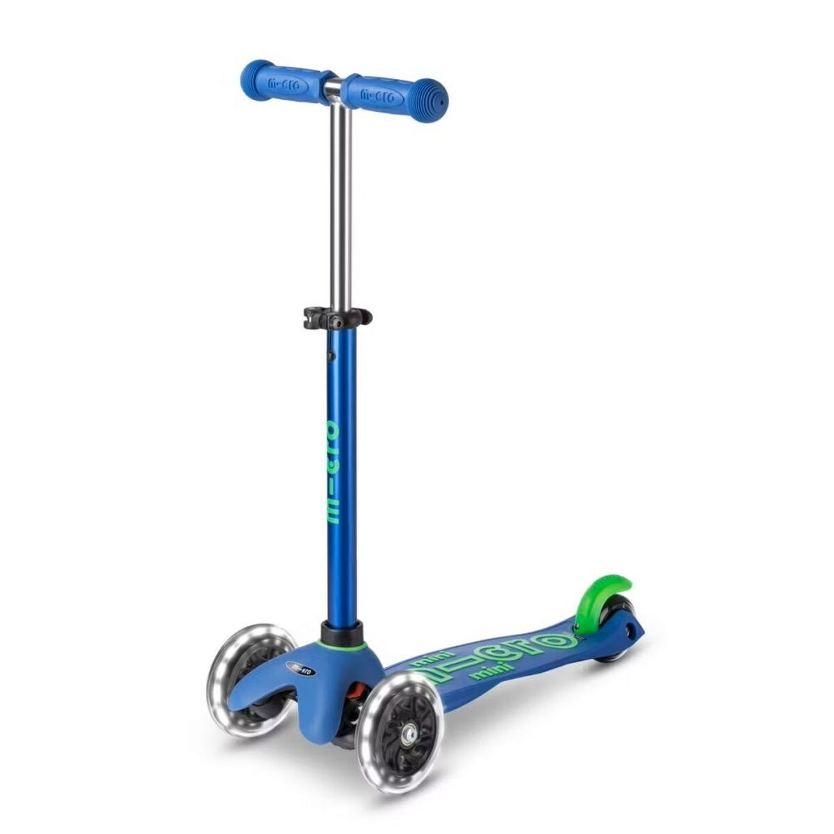 Scooter Micro Mini DELUXE LED Crystal Blue Blauw-Topper Trend
