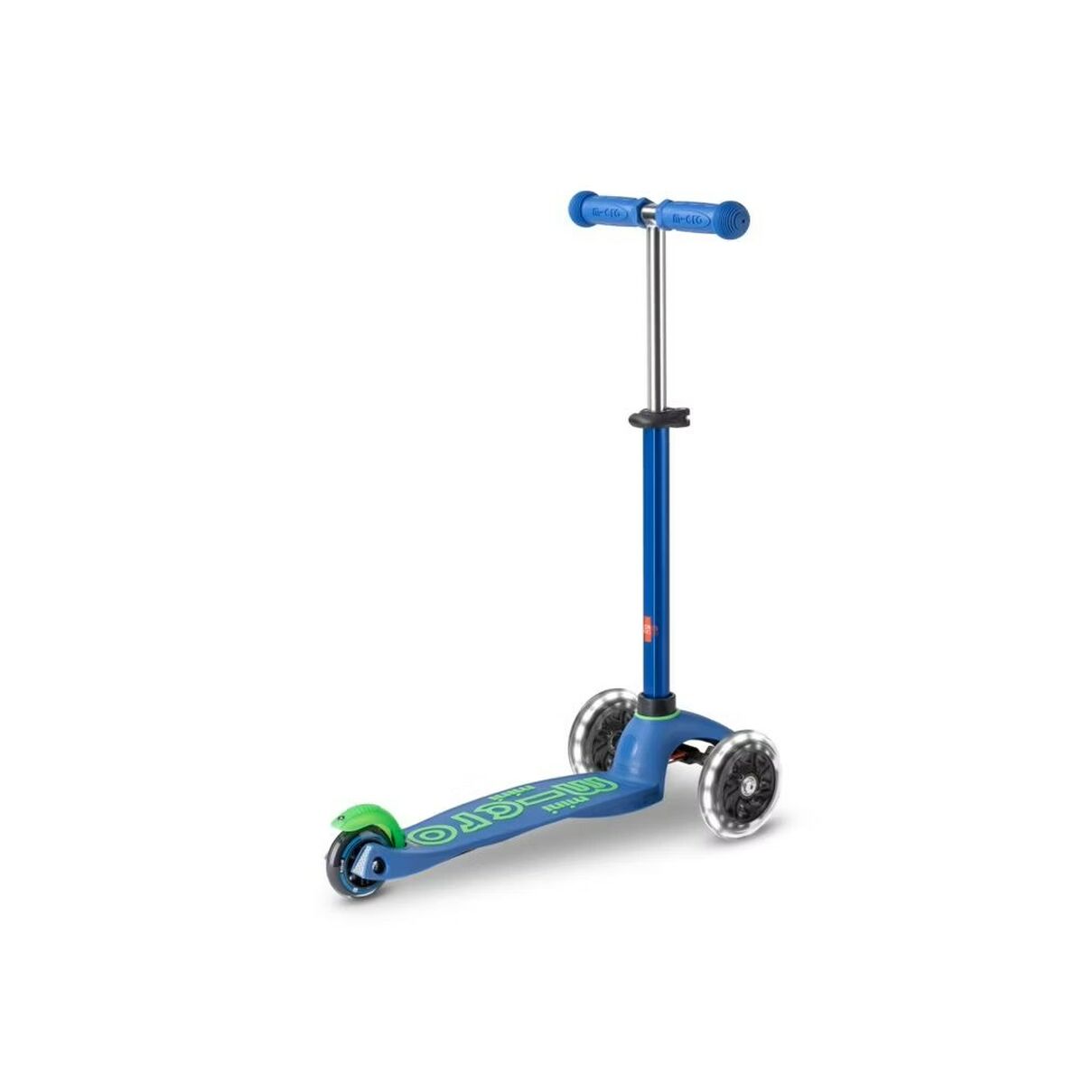 Scooter Micro Mini DELUXE LED Crystal Blue Blauw-Topper Trend