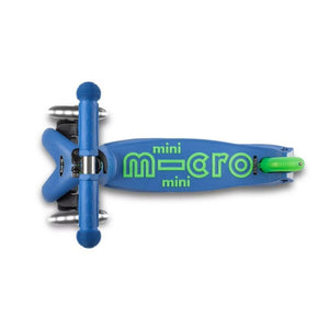 Scooter Micro Mini DELUXE LED Crystal Blue Blauw-Topper Trend