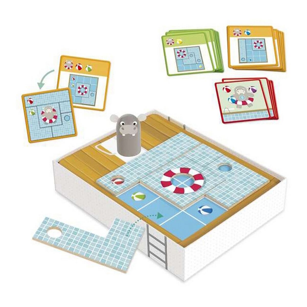 Educatief Spel Goula Hippo's Pool 36 Onderdelen-Topper Trend