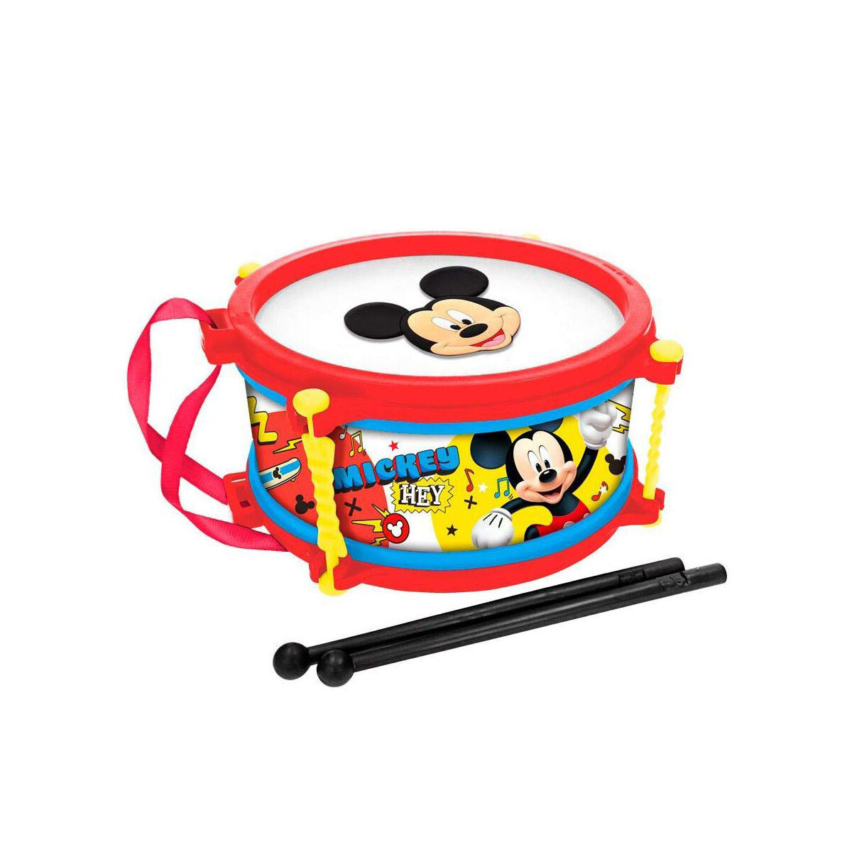 Trommel Mickey Mouse Plastic Rood (Refurbished A)-Topper Trend