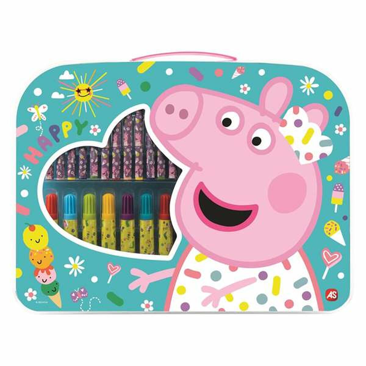 Tekenset Peppa Pig 32 x 25 x 2 cm-Topper Trend
