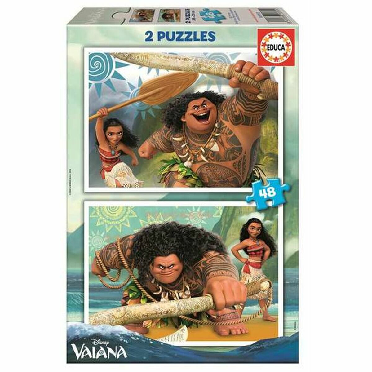 Puzzel Educa Vaiana (2 x 48 pcs)-Topper Trend