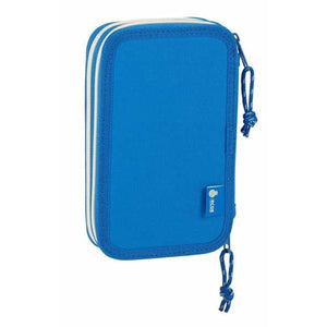Dubbele etui RCD Espanyol Blauw Wit 12,5 x 19,5 x 4 cm-Topper Trend
