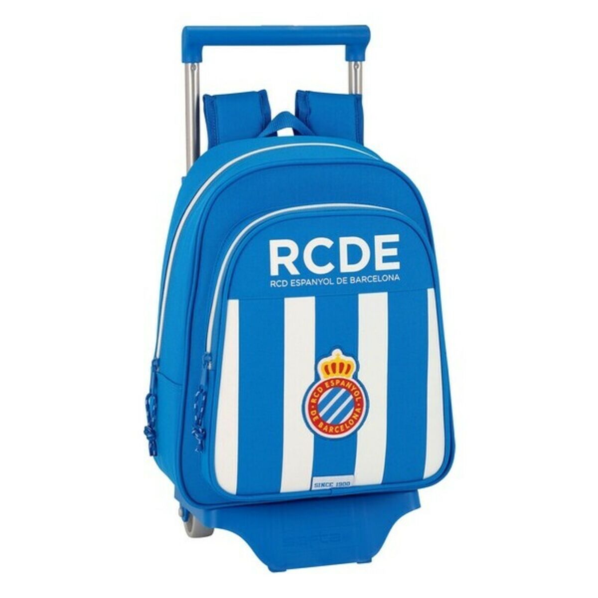 Schoolrugzak met Wielen 705 RCD Espanyol Blauw Wit 27 x 33 x 10 cm-Topper Trend
