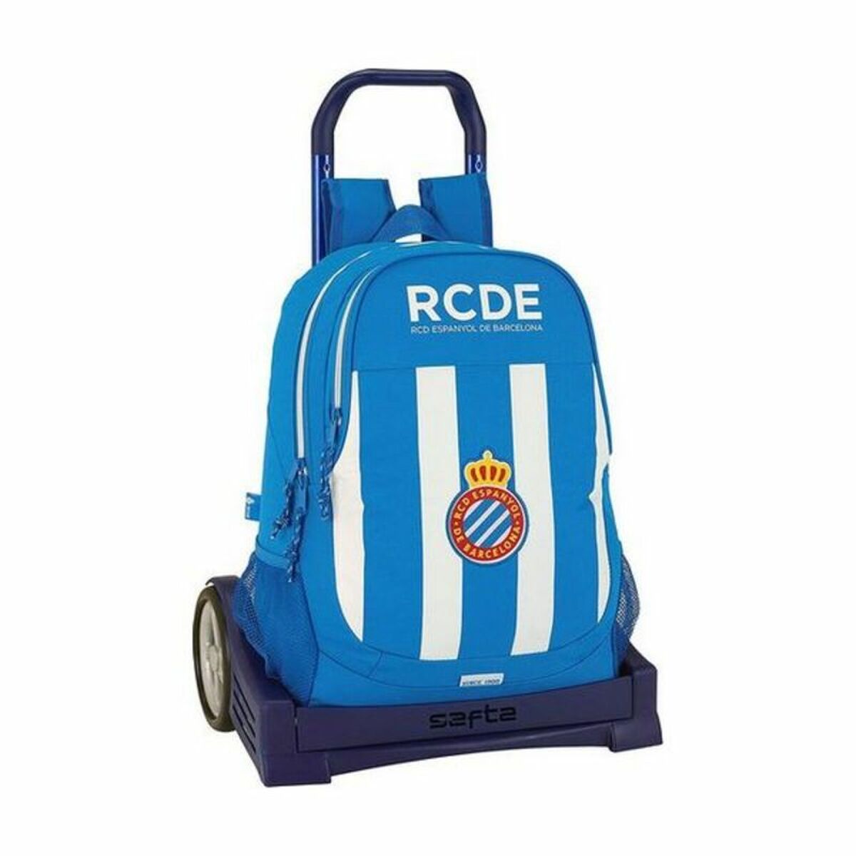 Schoolrugzak met Wielen Evolution RCD Espanyol Blauw Wit 32 x 44 x 16 cm-Topper Trend