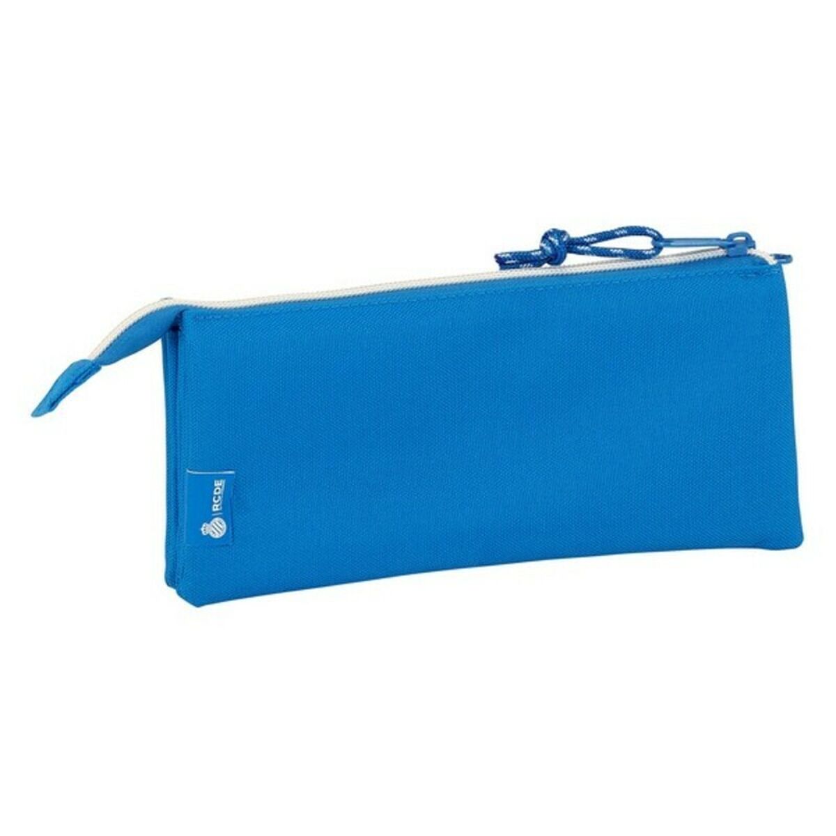 Pennenetui met 3 vakken RCD Espanyol Blauw Wit 22 x 12 x 3 cm-Topper Trend